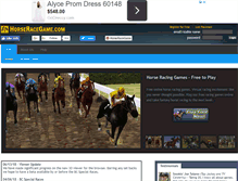 Tablet Screenshot of horseracegame.com